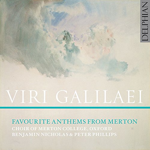 "CD cover with abstract watercolor design, text 'Viri Galilaei' and artist information."