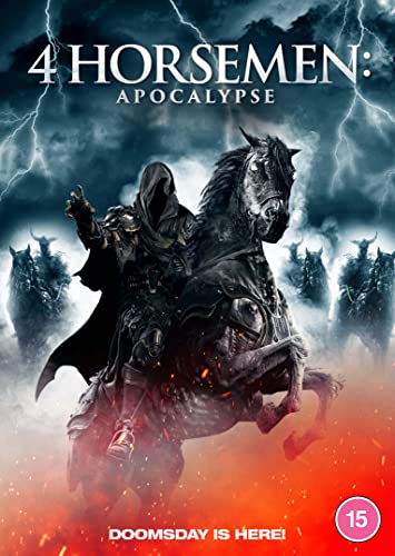 DVD cover for "The Four Horsemen: Apocalypse" featuring a dark rider on horseback.