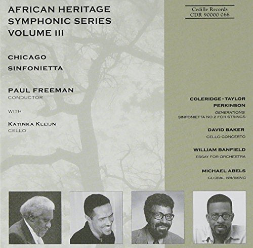 CD cover for "Chicago Sinf - African Heritage Symphonic Series," featuring portraits.