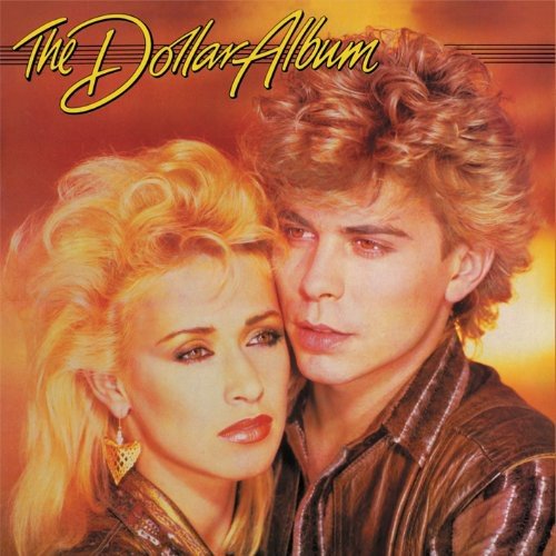 "Album cover featuring a man and woman with red-orange background and gold text."