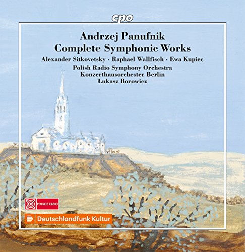 CD cover with a church on a hill, surrounded by a white border.