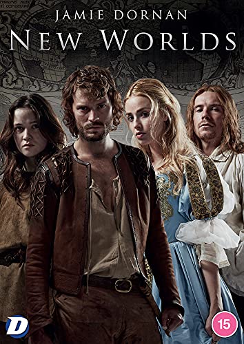 DVD cover art for New Worlds featuring four actors in historical costumes against a map.