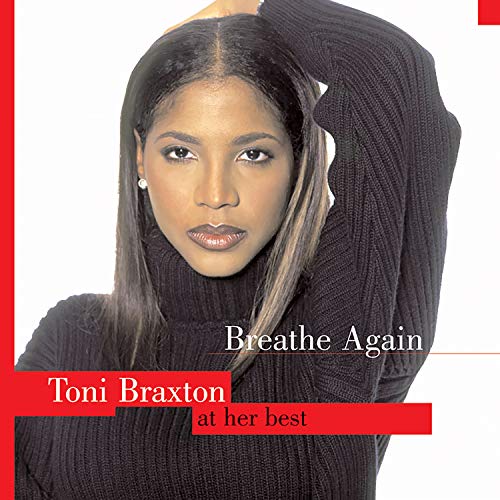 Toni Braxton album cover, "Breathe Again," featuring a portrait of the artist.