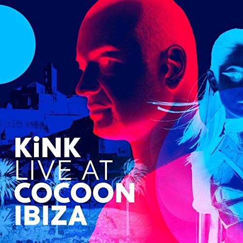 Album cover with a man's profile in red and blue, text "Kink Live at Cocoon Ibiza".