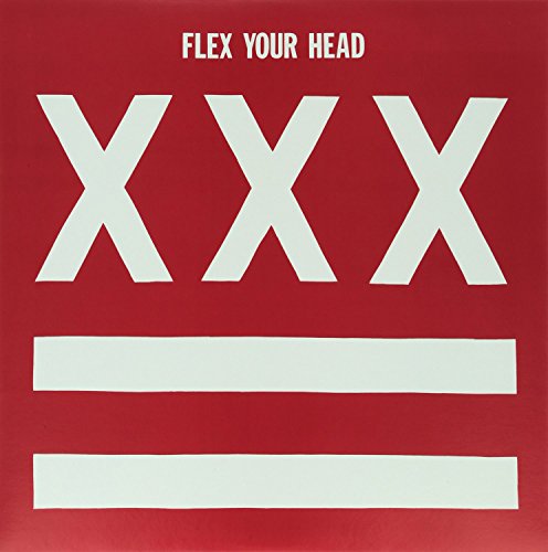 The alt text for the image is: "Vinyl record cover with wheat stalks and 'Flex Your Head' text."