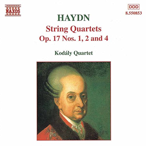 CD cover featuring a portrait of composer Joseph Haydn and text details.