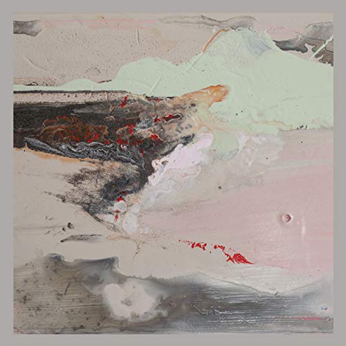 CD cover for Salad Boys’ “This Is Glue” with abstract paint strokes.