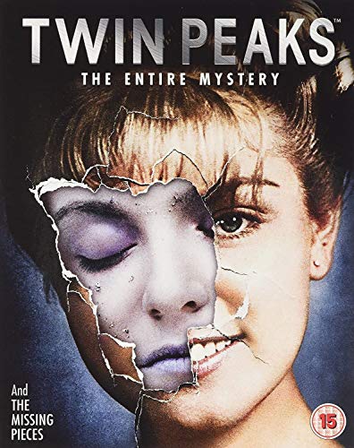 “Twin Peaks” Blu-ray cover with a distressed image of a woman’s face.