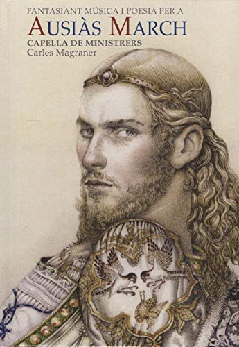 "CD cover featuring a medieval man's portrait, ornate clothing, and decorative text."