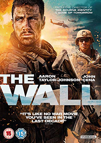 DVD cover for "The Wall" featuring Aaron Taylor-Johnson and John Cena.