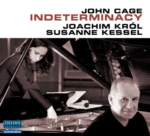 A CD cover featuring a man and woman near a grand piano, with text above.
