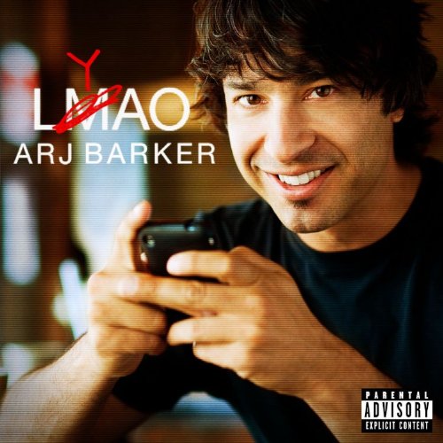CD cover for Arj Barker’s “Lyao” featuring a smiling man playing a game.