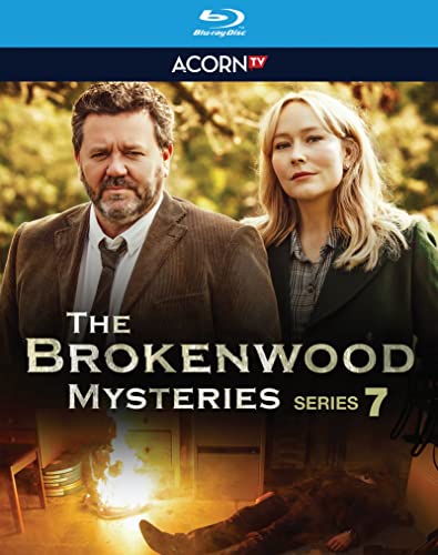 Brokenwood Mysteries Series 7 Blu-ray cover with detectives and a crime scene.
