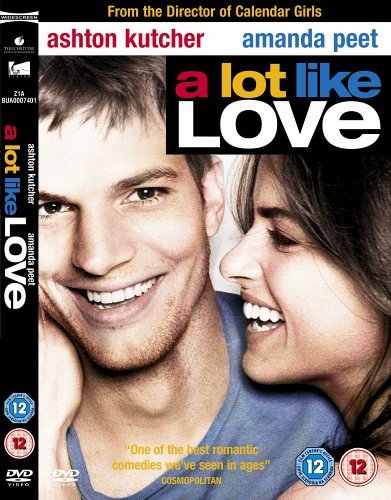 DVD cover of "A Lot Like Love" featuring Ashton Kutcher and Amanda Peet embracing.
