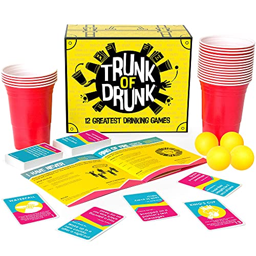 Trunk of Drunk Drinking Games for Adults - Enjoy Guys & Girls Drinking Game after Drinking Game with 12 Fun Adult Drinking Games - Party Games Adult, Fun Party Drinking Games for Adults Party!