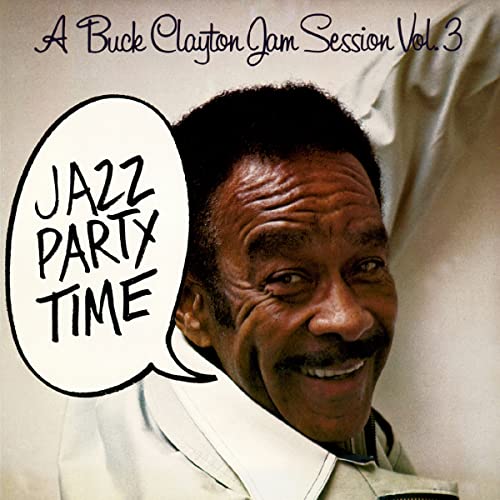 CD cover featuring portrait of Buck Clayton with speech bubble text.