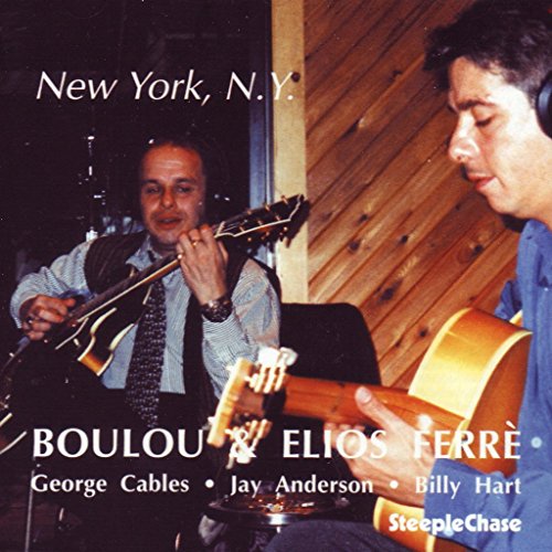 "CD cover featuring two men playing guitars, with names and label."