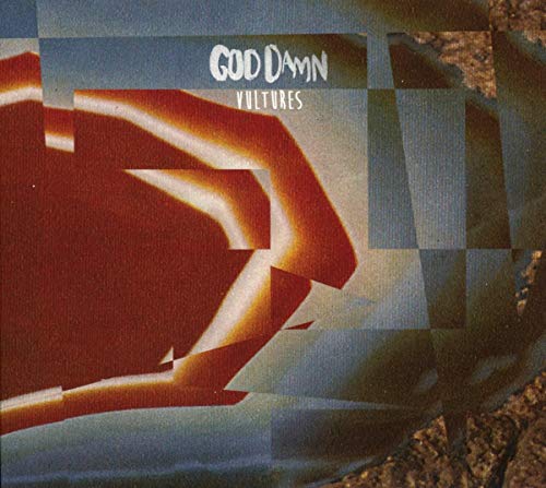 CD cover for "God Damn - Vultures" with abstract, distorted imagery.