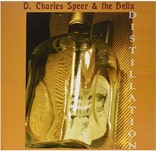 Vinyl album cover featuring a glass bottle with a lit light bulb inside.