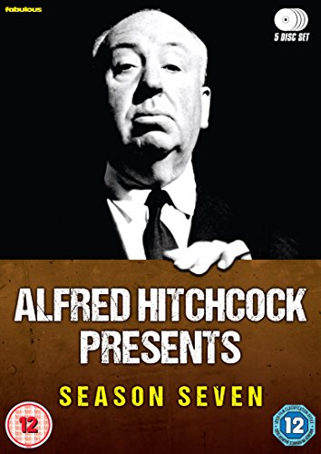DVD cover for Alfred Hitchcock Presents Season 7 featuring a black and white portrait.