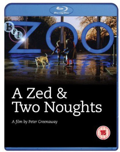 “A Zed & Two Noughts” Blu-ray cover with children and a dog.