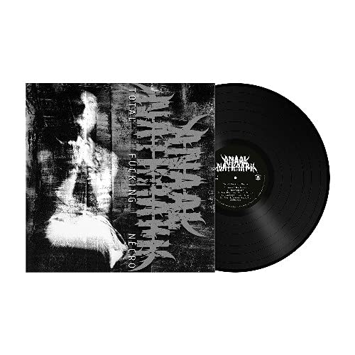 Anaal Nathrakh vinyl record, black cover with distorted figure and band logo.