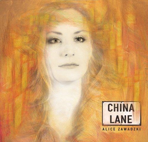 "Album cover with a woman's portrait and 'China Lane' text on an orange background."