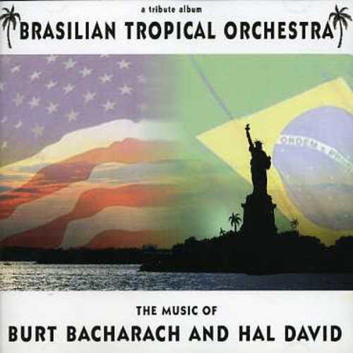 CD cover with American and Brazilian flags, Statue of Liberty silhouette.