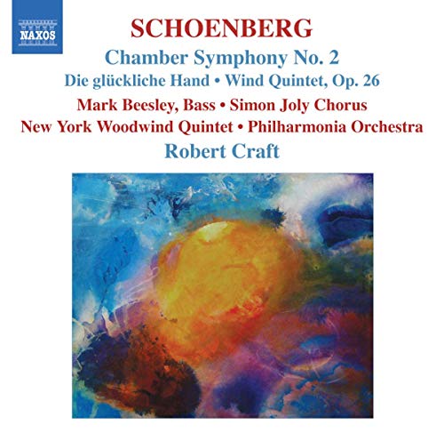 CD cover for Schoenberg’s Chamber Symphony No. 2 with abstract painting.