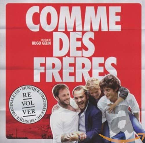 CD cover for “Comme Des Freres” soundtrack, featuring four young men.