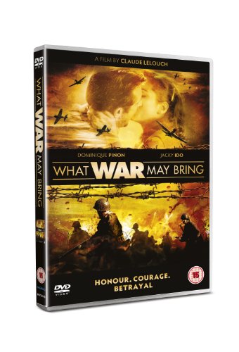 DVD cover for “What War May Bring” depicting romance and wartime scenes.