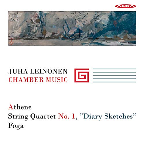 CD cover for Juha Leihonen’s “Chamber Music” with abstract art.