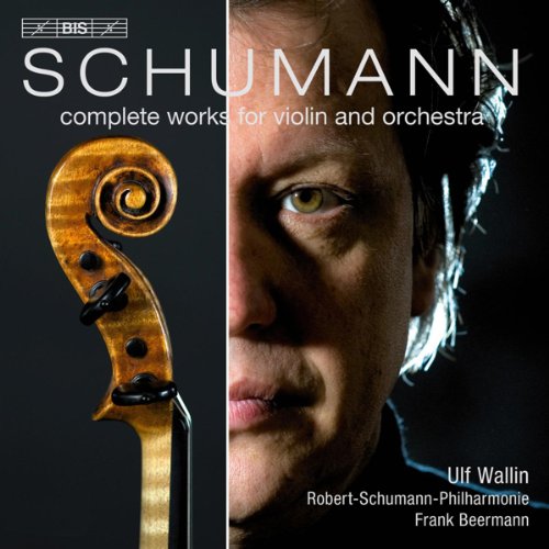 CD cover with a man's face and a violin scroll on a black background.