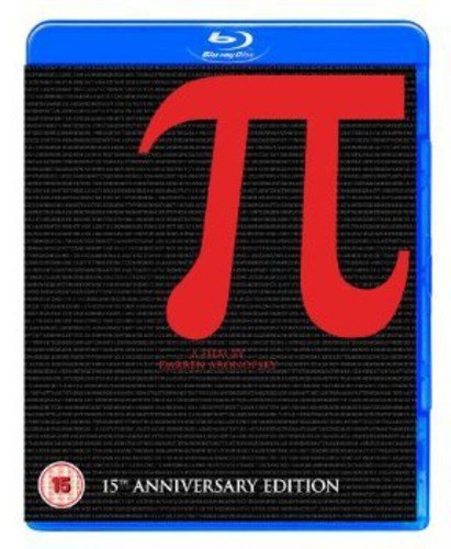 Blu-ray cover for Pi featuring a large red pi symbol over black text.