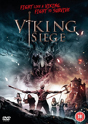 DVD cover for "Viking Siege" with warriors and a skull in a battle scene.