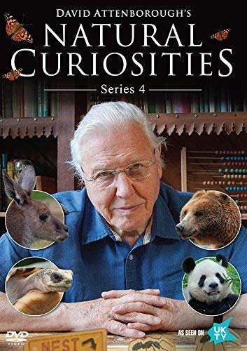 DVD cover featuring David Attenborough with images of a kangaroo, bear, tortoise, and panda.