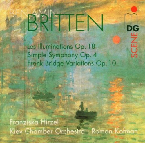 "CD cover featuring a serene, impressionist-style painting of boats on water."