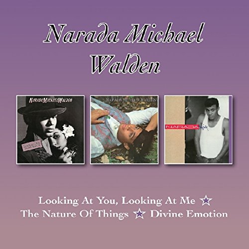 Purple-toned album cover with three inset album covers and artist's name.