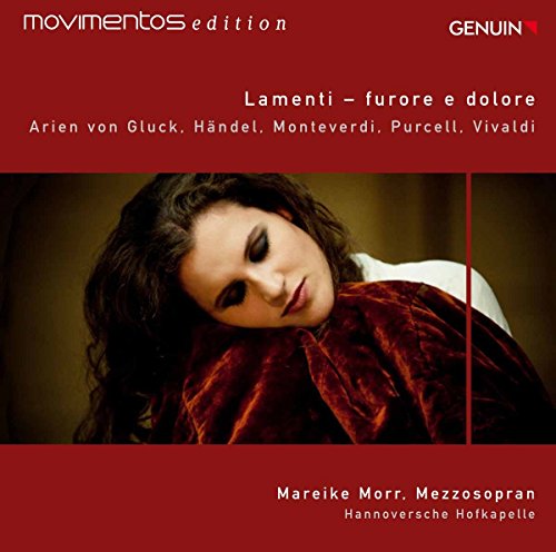 CD cover: woman with long hair, red background, baroque music.