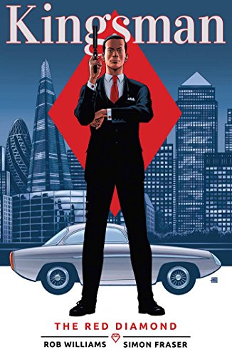 Comic book cover featuring a man in a suit holding a gun, with a cityscape.