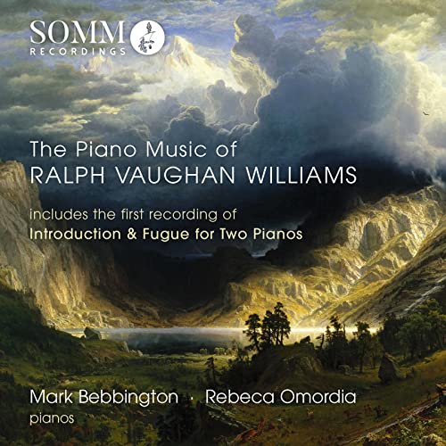 CD cover featuring a landscape painting and text: “The Piano Music of Ralph Vaughan Williams.”