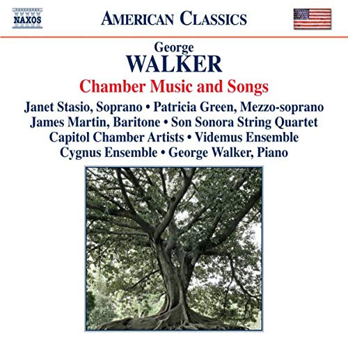 CD cover for George Walker’s “Chamber Music and Songs” with a tree.