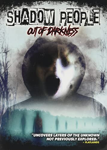 DVD cover for "Shadow People: Out Of Darkness" featuring a distorted face.