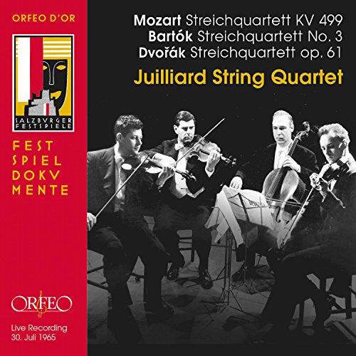 CDL CD cover featuring a black and white photo of the Juilliard String Quartet.