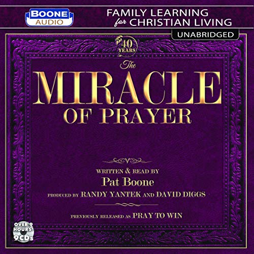 Purple box set for “The Miracle of Prayer” by Pat Boone, 9 CDs.