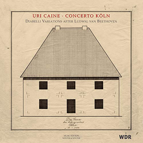 Vinyl record cover: sketched house with text "Uri Caine" and "Diabelli Variations.