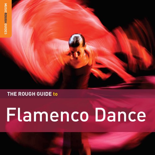 "Album cover featuring a blurred flamenco dancer in red dress against a black background."