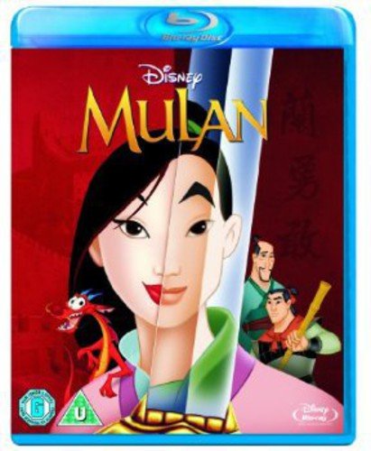 Mulan Blu-ray cover featuring Disney’s animated character with a lantern.
