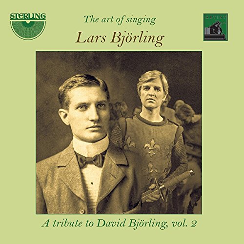 CD cover featuring a sepia-toned portrait of Lars Björling, a tribute to David Björling.