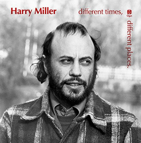Black-and-white album cover with Harry Miller's portrait and red title text.